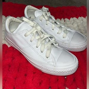 all white leather Converse!